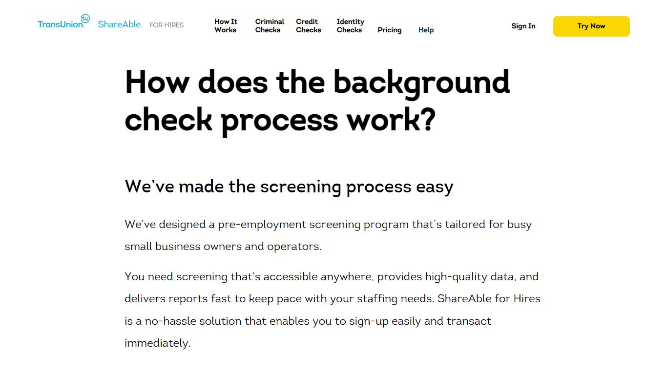 Background Check Process For Employment - ShareAble