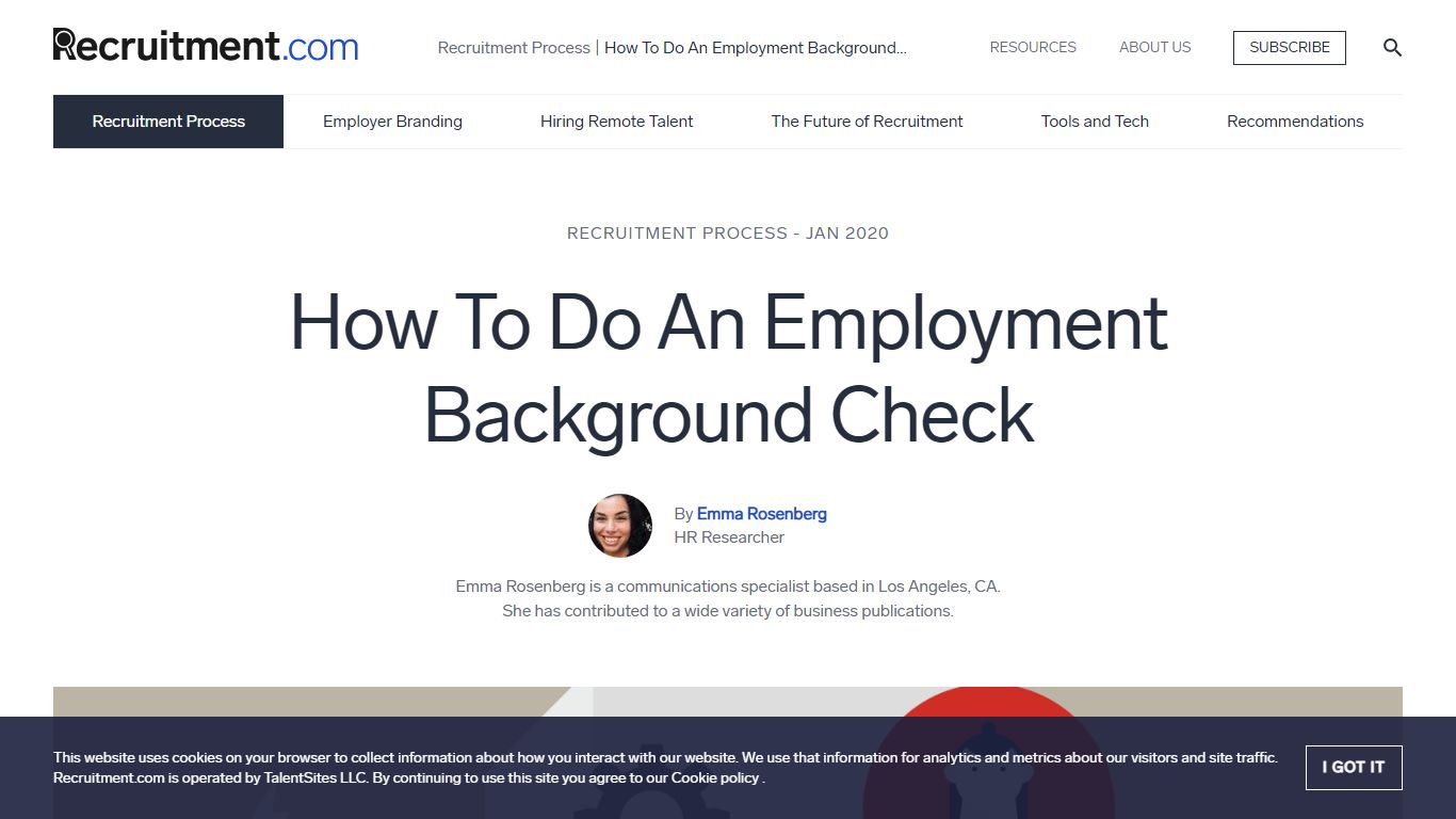 How To Do An Employment Background Check - Recruitment